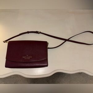 Kate Spade Wine Red Crossbody Bag